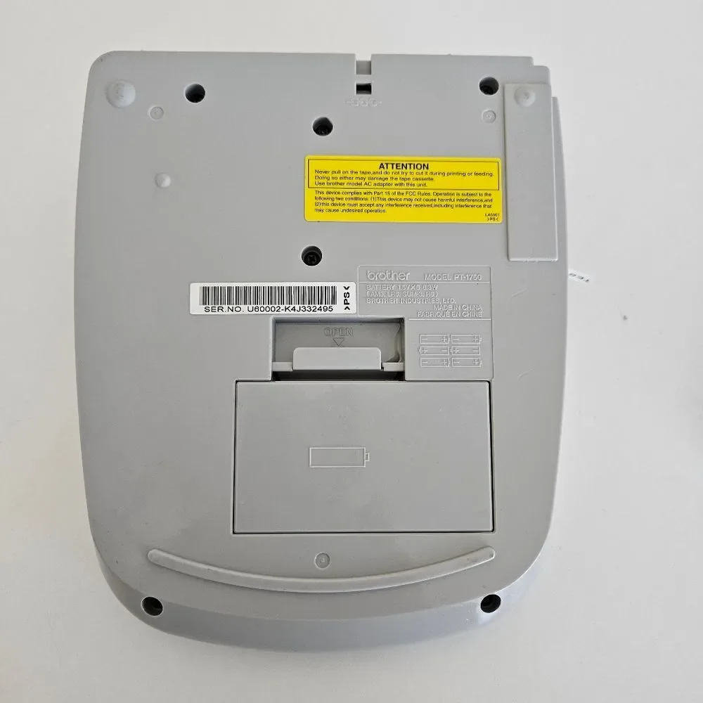 Brother | P-Touch PT-1750 Electronic Label Maker With Extra Labels & Batteries - Picture 9 of 11
